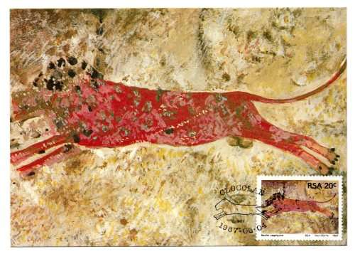 1987 RSA Rock Paintings Postcard Set