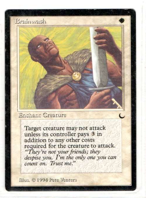 Magic The Gathering 1994 - Brainwash - Common - The Dark