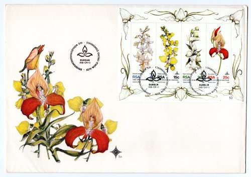 1981 RSA 10th World orchid Conference FDC S8
