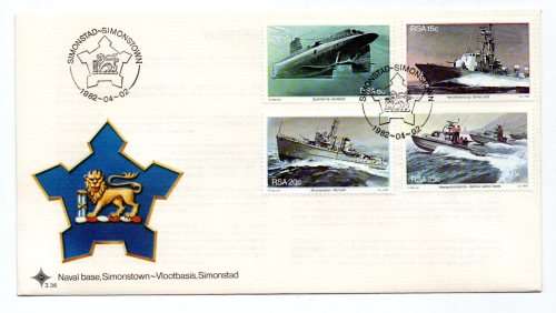 1982 RSA Simonstown Naval Base FDC 3.36