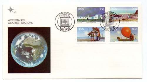 1983 RSA South African Weather Stations FDC 4.3