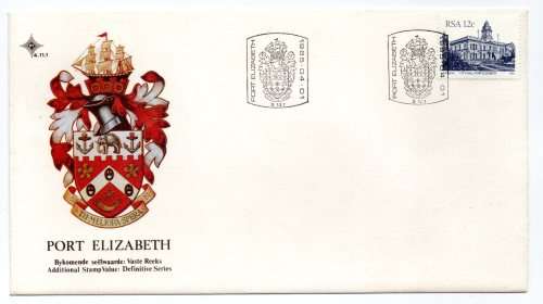 1985 RSA Port Elizabeth Additional Stamp Value Definitive FDC 4.11.1