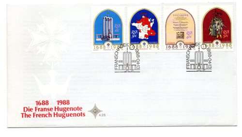 1988 RSA The French Huguenots FDC 4.25