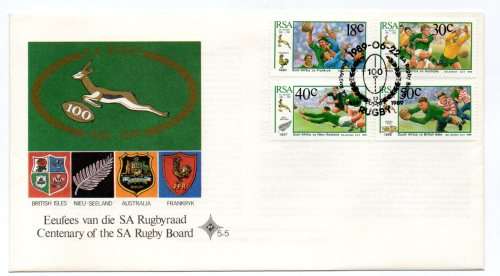 1989 RSA Centenary of the SA Rugby Board FDC 5.5