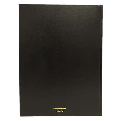 Lighthouse - Black 16 Page / 32 Side (White) Stockbook
