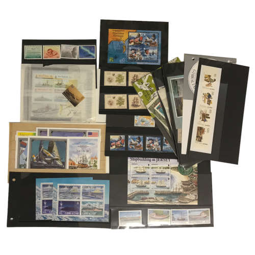 Ships Thematic Collection - (SG Thematic Catalogue 1989/SAFE Dual 14 Ring Slide-in Album/Stamps)