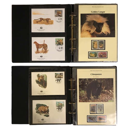 WWF World Wildlife Fund Slipcase 1983/84 FDC Album Set