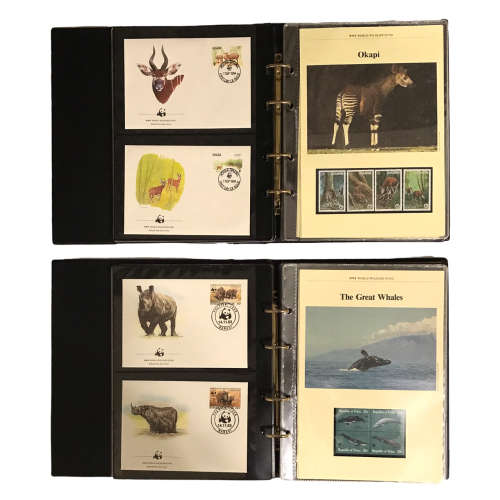 WWF World Wildlife Fund Slipcase 1983/84 FDC Album Set