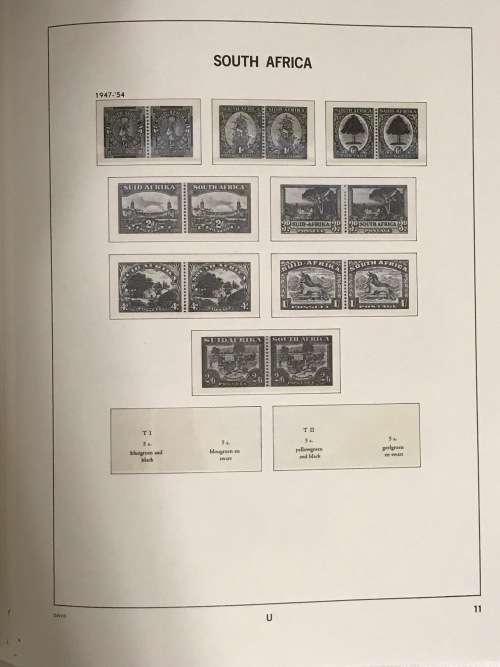 Stanley Gibbons - South Africa U 1910 - 1954 Stamp Slipcase Album