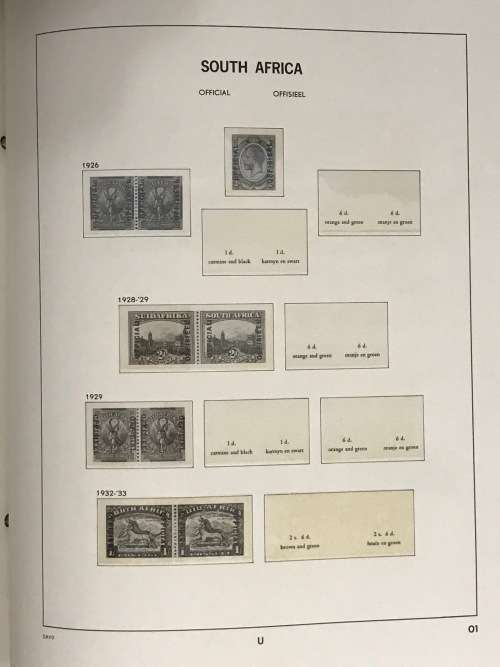 Stanley Gibbons - South Africa U 1910 - 1954 Stamp Slipcase Album
