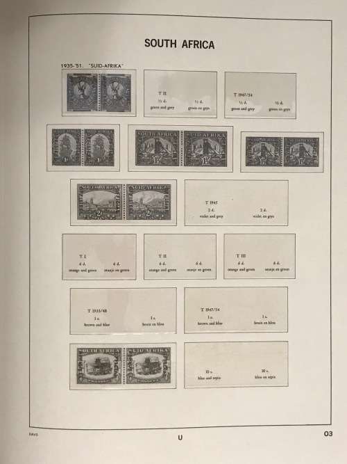 Stanley Gibbons - South Africa U 1910 - 1954 Stamp Slipcase Album