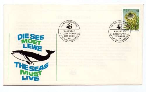 1979 RSA SA Nature Foundation The Seas Must Live Commemorative Cover