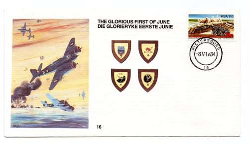 1984 RSA SA Air Force (SAAF) The Glorious First of June # 4039/10 000 Commemorative Cover # 16