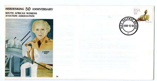 1988 RSA SA Air Force (SAAF) 50th Anniversary South African Womens Aviation Association # 3417/7000