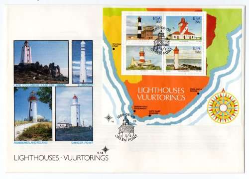 1988 RSA Lighthouses FDC S14