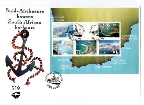 1993 RSA South African Harbours FDC S19