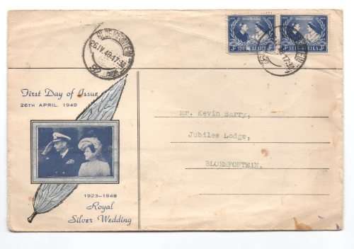 1948 RSA Royal Silver Wedding FDC 26.4.1948