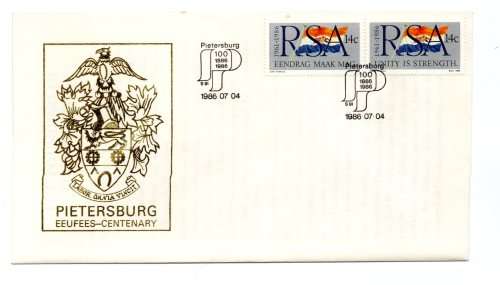 1986 RSA Pietersburg Centenary Commemorative Cover