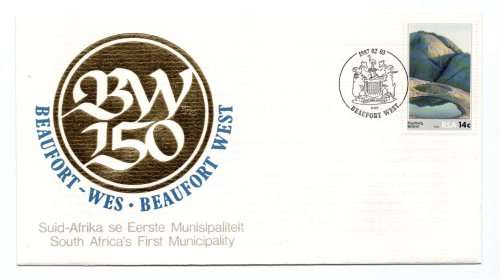 1987 RSA Beaufort West South Africa`s First Municipality Commemorative Cover
