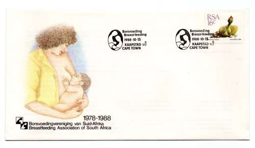 1988 RSA Breastfeeding Association of South Africa Commemorative Cover