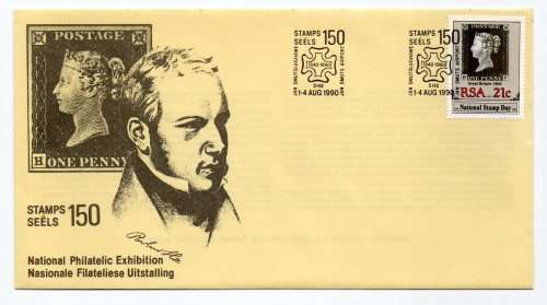 1990 RSA Stamps 150 National Philatelic Exhibition Commemorative Cover