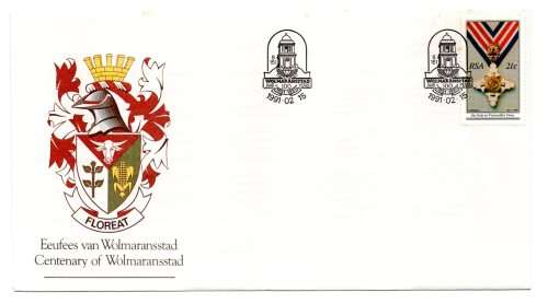 1991 RSA Centenary of Wolmaransstad Commemorative Cover