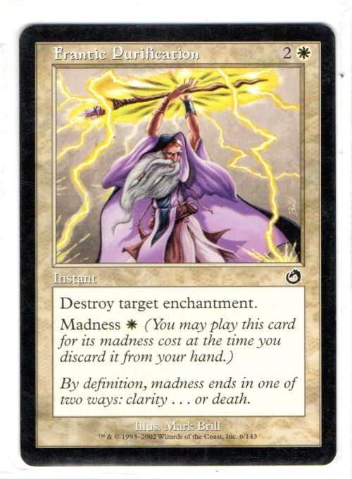 Magic The  Gathering 1993 - 2002 - Frantic Purification - Common - Torment
