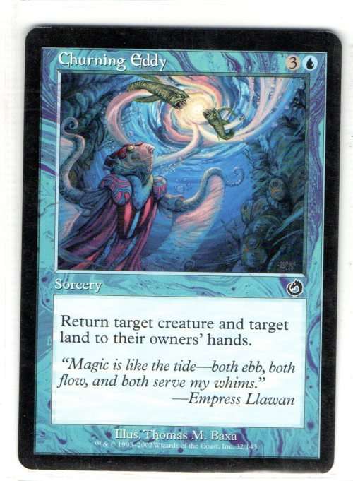 Magic The  Gathering 1993 - 2002 - Churning Eddy - Common - Torment