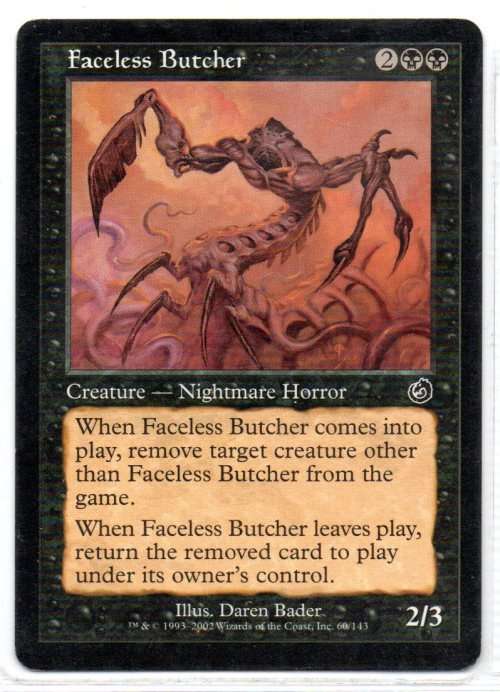 Magic The  Gathering 1993 - 2002 - Faceless Butcher - Common - Torment