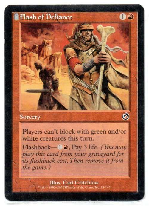 Magic The  Gathering 1993 - 2002 - Flash of Defiance - Common - Torment