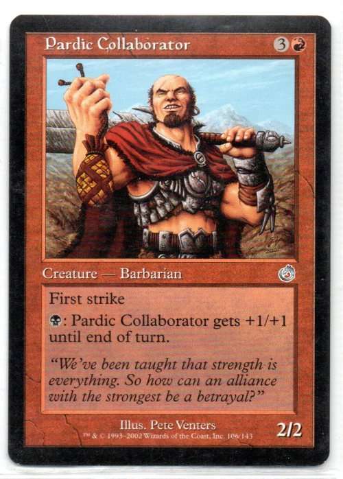 Magic The  Gathering 1993 - 2002 - Pardic Collaborator - Uncommon - Torment