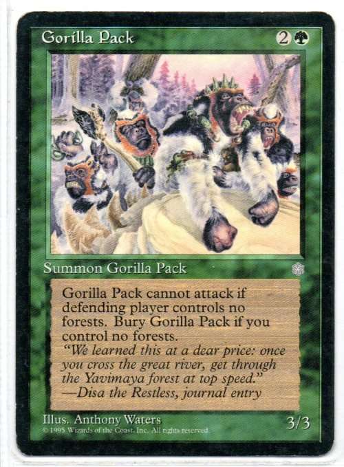 Magic The  Gathering 1995 - Gorilla Pack - Common - Ice Age