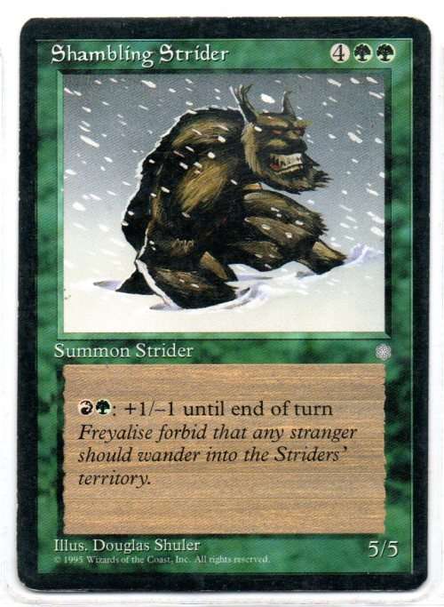 Magic The  Gathering 1995 - Shambling Strider - Common - Ice Age