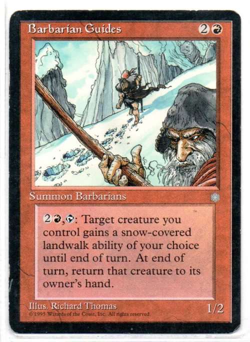 Magic The  Gathering 1995 - Barbarian Guides - Common - Ice Age