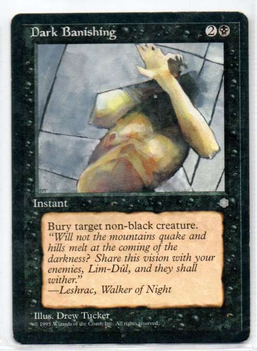 Magic The  Gathering 1995 - Dark Banishing - Common - Ice Age
