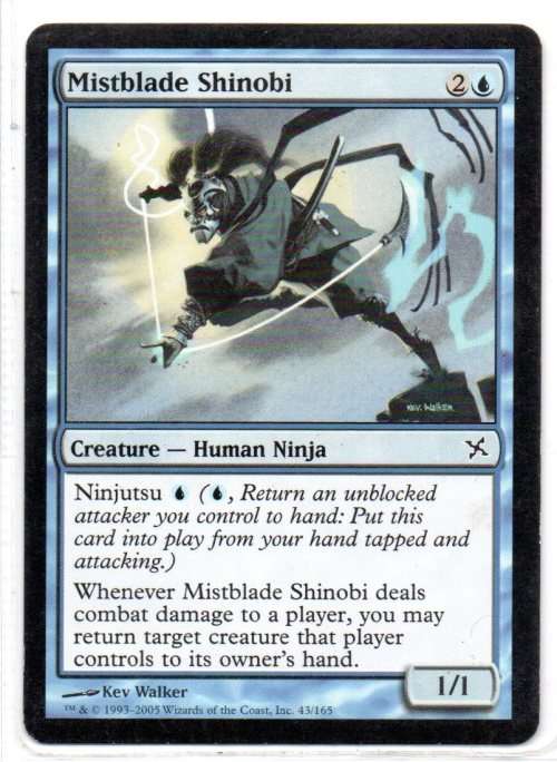 Magic The Gathering 1993 - 2005 - Mistblade Shinobi - Common - Betrayers of Kamigawa