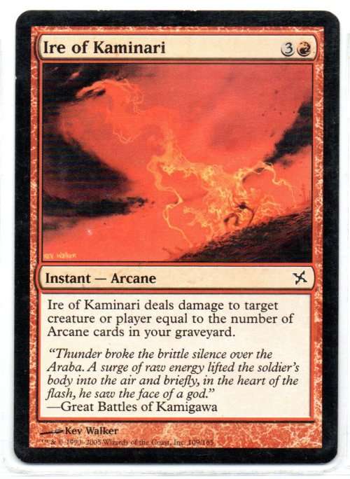 Magic The Gathering 1993 - 2005 - Ire of Kaminari - Common - Betrayers of Kamigawa