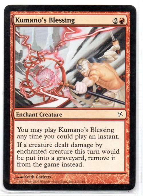 Magic The Gathering 1993 - 2005 - Kumano`s Blessing - Common - Betrayers of Kamigawa
