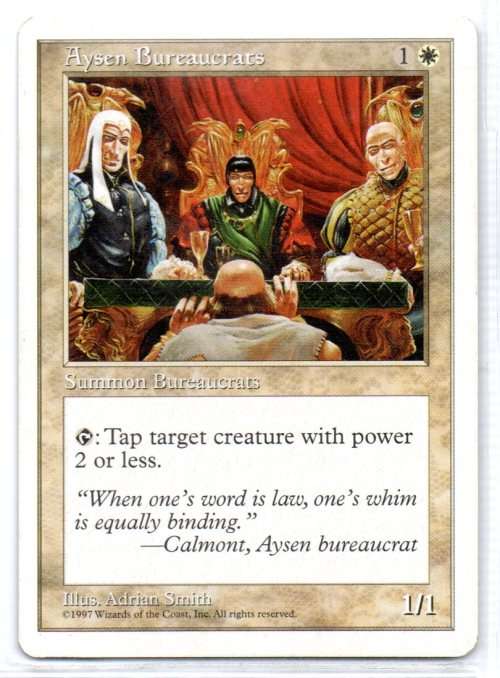 Magic The Gathering 1997 - Aysen Bureaucrats - Common - 5th Edition