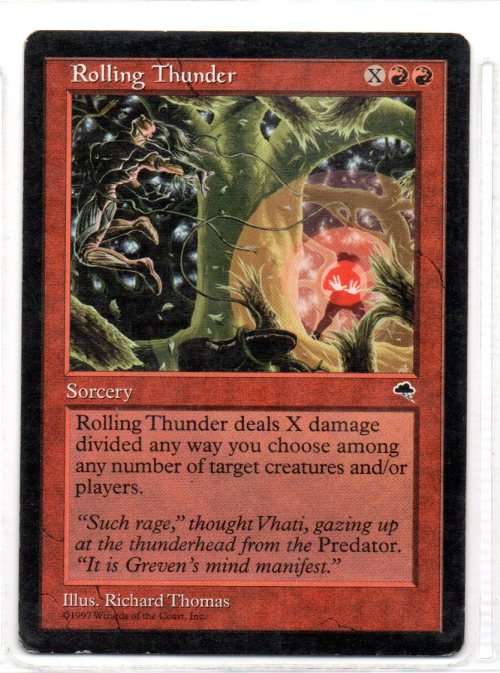 Magic The Gathering 1997 - Rolling Thunder - Common - Tempest