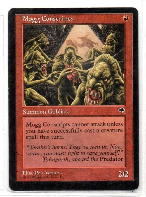 Magic The Gathering 1997 - Mogg Conscripts - Common - Tempest