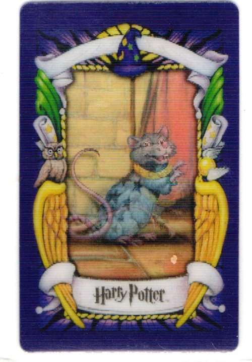 2001 Warner Bros. Harry Potter Chocolate Frog Lenticular Cards - Series 1 - Scabbers