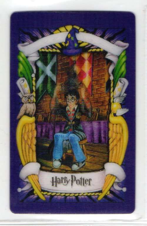 2001 Warner Bros. Harry Potter Chocolate Frog Lenticular Cards - Series 1 - The Sorting hat