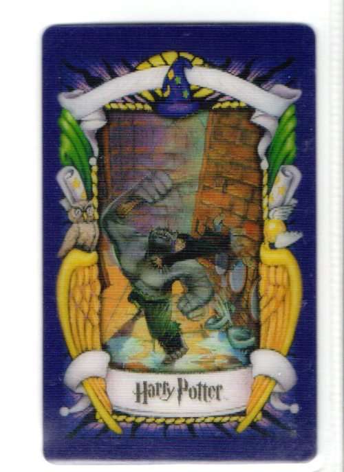 2001 Warner Bros. Harry Potter Chocolate Frog Lenticular Cards - Series 1 - The Troll