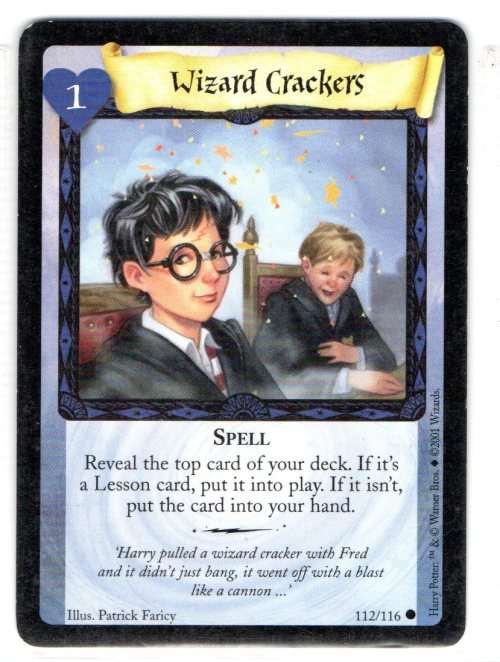 2001 Wizards Harry Potter Trading Card Game - Wizard Crackers 112/116
