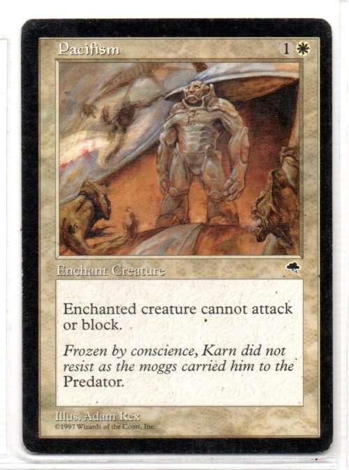 Magic The Gathering 1997 - Pacifism - Common - Tempest