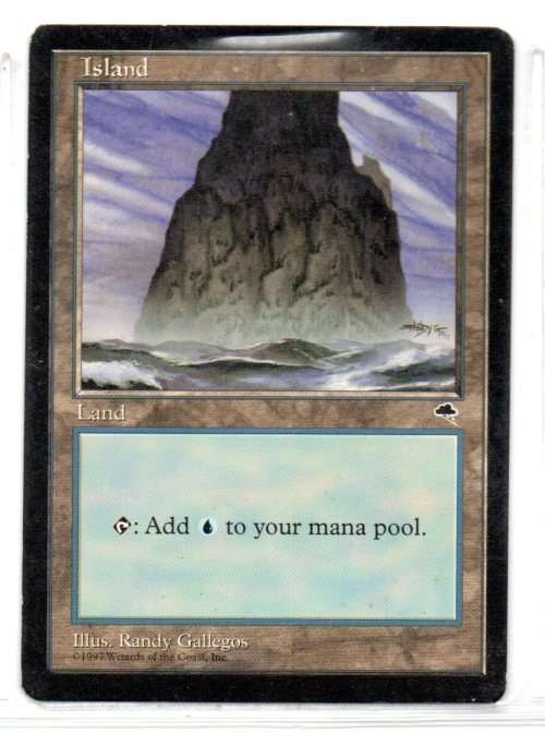 Magic The Gathering 1997 - Island Land - Common - Tempest