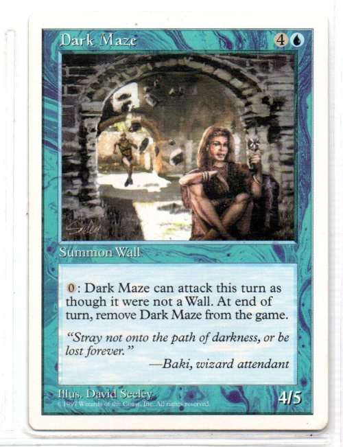 Magic The Gathering 1997 - Dark maze - Common - 5th Edition