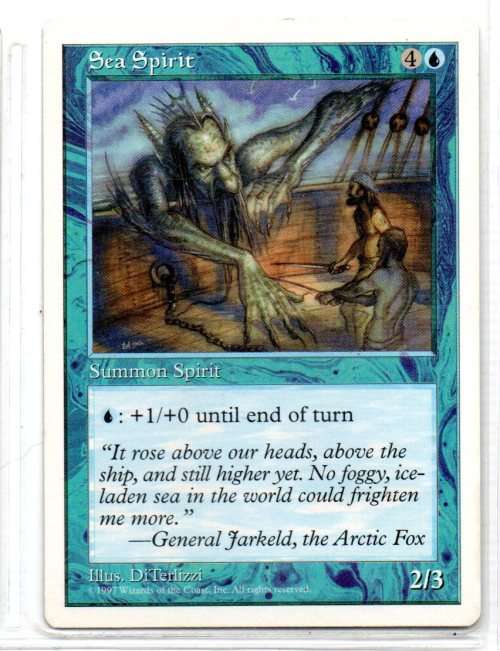 Magic The Gathering 1997 - Seas Spirit - Common - 5th Edition