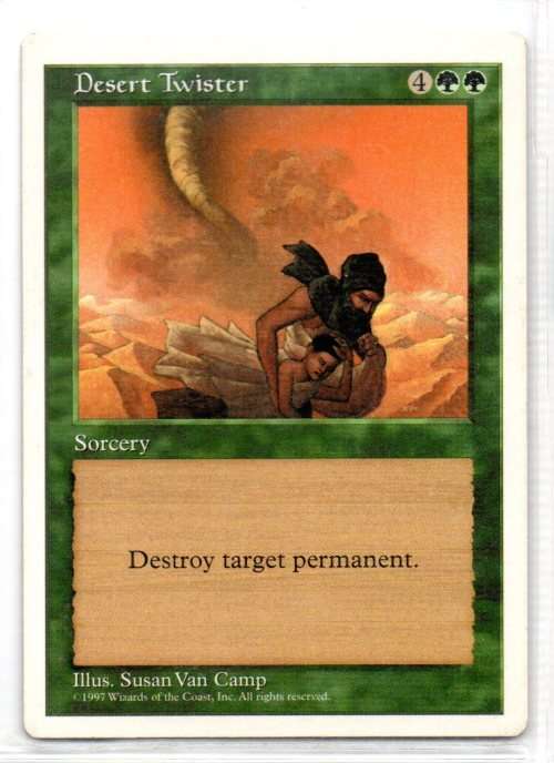 Magic The Gathering 1997 - Desert Twister - Common - 5th Edition